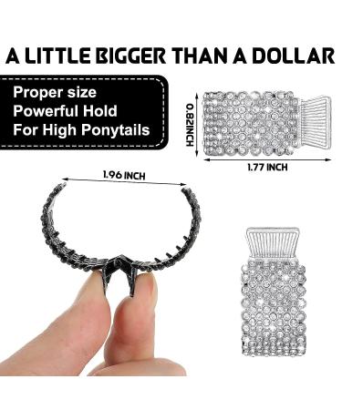 9 Pcs Rhinestone Hair Clips - Fashionable Metal Hair Claw Clips for Women and Girls - Buy Online on GoSupps.com