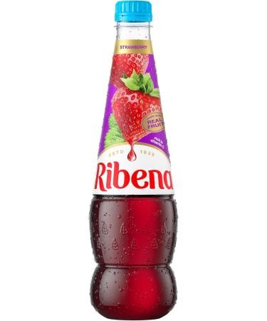 Ribena Strawberry Squash No Added Sugar 850ml - Real Fruit | Rich in Vitamin C | No Artificial Colours or Flavours | 100% Recycled Plastic Bottle - Buy Online on GoSupps.com