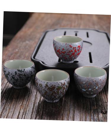 Alipis Cup Chinese Delicate Household Supply Drinking Ceramic Durable Home Tasting Mini Style Kung Ware Red 7X7X5.3CM - Buy Online on GoSupps.com