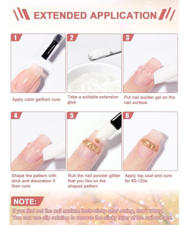 EBANKU Solid Builder Gel 30ml - 2PCS Sculpting & Extension Gel for Natural Nails - Clear Hard Gel for Professional Salon & DIY Nail Extensions - Buy Online on GoSupps.com