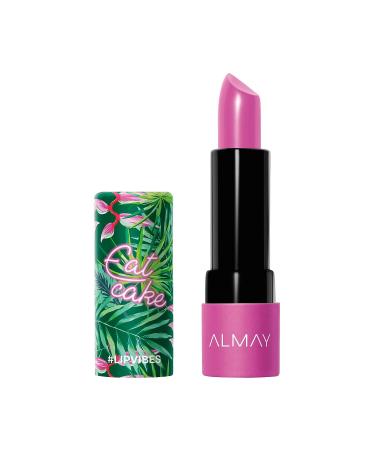 Almay Lip Vibes Lipstick with Vitamin E Oil & Shea Butter - Matte Finish, Hypoallergenic - Eat Cake 0.14 Oz - Buy Online on GoSupps.com