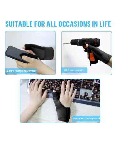 Shellvcase Reversible Thumb Brace - Fits Left & Right Hand - Women & Men - Black - Buy Online on GoSupps.com