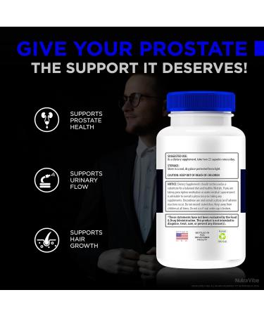 NutraVibe (2 Pack) Prostabliss - Official Prostabliss Pills for Men All-Natural Formula to Support Prostate Health and Overall Well-Being Premium Prosta Bliss Pastillas Review (120 Capsules) - Buy Online on GoSupps.com