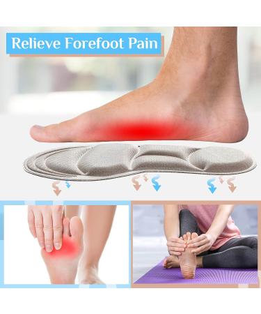 4 Pairs Women's Arch Support High Heel Cushion Insoles - Breathable Shoe Inserts for Massaging Relief - Buy Online on GoSupps.com