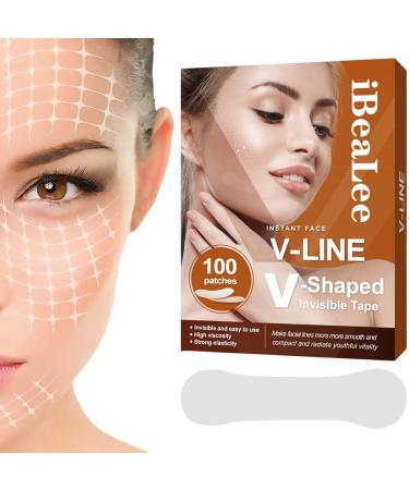 Sollee Face Lift Tape Invisible | Face Lifting Tape Breathable Ultra-thin Invisible High Elasticity V Shaped Instant Face Lift Sticker Secret Make Up Stickers for Reducing Double Chin - Buy Online on GoSupps.com