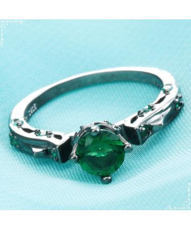 Aotiwe Matching Rings for Women - Black Four Claw Cubic Zirconia Birthday Gift - Size 54 (17.2) - Buy Online on GoSupps.com