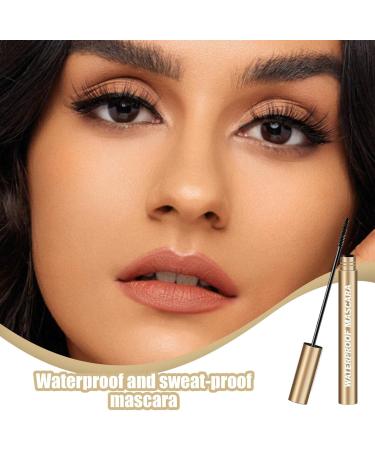  Huxibai Stretchable Water-Resistant Mascara - Volumizing Mascara | 16g Fibers for Naturally Curly Lashes for Women and Girls Daily Use for Parties Weddings and Events - Buy Online on GoSupps.com