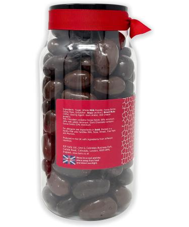 Rita Farhi Milk and Dark Chocolate Covered Brazil Nuts in a Gift Jar | Vegetarian and Chocolate Gift - Chocolate Coated Nuts - 740 g - New Palm Oil Free Recipe - Buy Online on GoSupps.com
