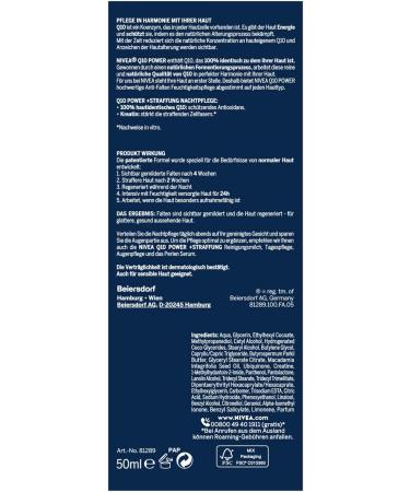 Nivea Q10 Power Night Cream 50 ml - Buy Online on GoSupps.com