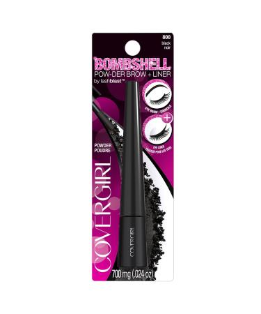 COVERGIRL Bombshell POW-der Brow & Liner Eyebrow Powder Black 800 - 0.24 oz - Buy Online on GoSupps.com