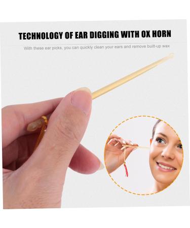 Outanaya 5pcs Ear Cleaning Tools Cow Horn Earwax Remover Lightweight and Convenient Design for Ear Random Colors for Personal Use - Buy Online on GoSupps.com