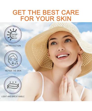 Advanced Sun Cream Spf 50+ Face Sunscreen With Vitamin C SPF 50 Face Moisturiser SPF 50 UVA & UVB Protection Suncream Waterproof & Non-Greasy Moisturising Cream For Daily Use (HA Sunscreen) - Buy Online on GoSupps.com