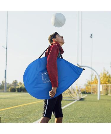 Portable Pop Up Soccer Goal Net Set with Accessories - 2.5ft Blue | For Kids & Adults Training and Backyard Play | Carrying Case & Training Cones Included - Buy Online on GoSupps.com