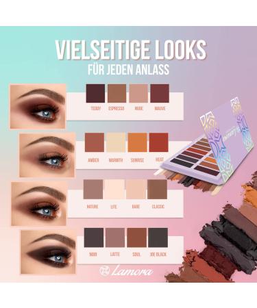 Best Vegan Eyeshadow Palette - 16 Highly Pigmented Matte Nude Tones for Professional Makeup - Buy Online on GoSupps.com