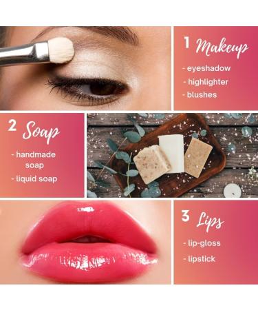 TKB Valentine Pigment Collection - 6 Jars of Cosmetic Grade Pigment for Lip Gloss, Soap, Nail Polish, Makeup - Made in USA - Buy Online on GoSupps.com