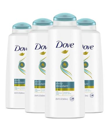 Dove Nutritive Solutions Shampoo & Conditioner Daily Moisture, 20.4 Ounce (Pack of 4)