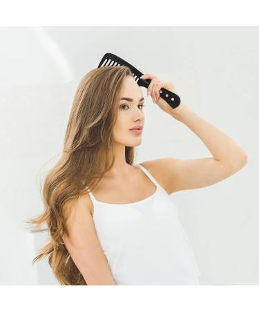 Pop Full 4-Piece Hair Comb Set | Antistatic Barber Tooth Combs for Men & Women - Fine & Wide Styling Comb - Buy Online on GoSupps.com