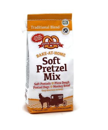 Soft Pretzel Mix 2 Bags: Dutch Country Soft Pretzels 1.5 Pound (Pack of 2)