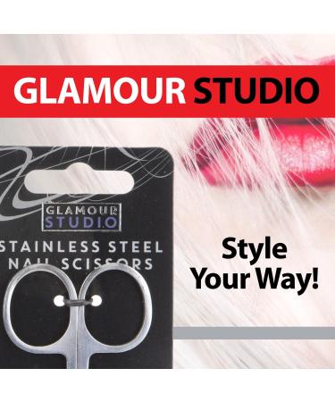 VFM - Stainless Steel Nail Scissors Sharp Curved Tip - Glamour Studio - Buy Online on GoSupps.com