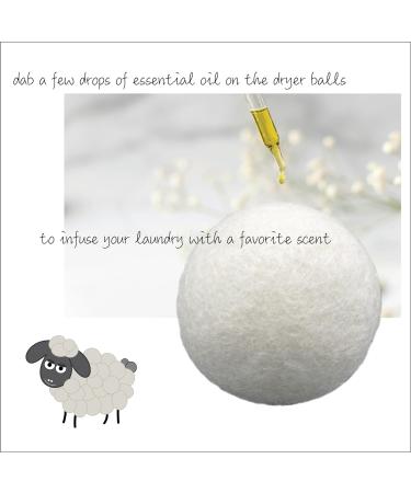 Three by Three Seattle Felt Like it! Wool Dryer Balls - 6 Pack Grey & White | Natural Fabric Softener Alternative Reduces Drying Time & Static Cling - Buy Online on GoSupps.com