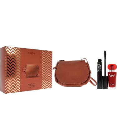 Pupa Milano Vamp! All In One and Vamp Lipstick Kit For Women 3 Pc 0.30oz 011 Sexy Black 0.123oz 301 Intense Red Postina Bag - Buy Online on GoSupps.com