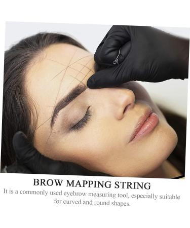 Healeved 3pcs ink Makeup Tools line ruler brow stencil Eyebrow Measuring Tool rotary brows tool 7.5x4.5cmx3pcs Blackx3pcs - Buy Online on GoSupps.com