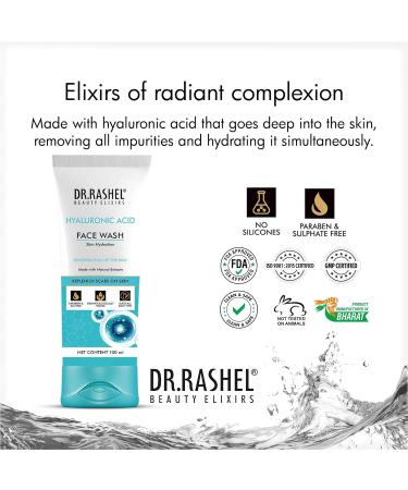 Hyaluronic Acid Face Wash for Men & Women - Deep Cleansing & Clove Purifying - Natural Ingredients for Oily to Normal Skin - 100 ML - Buy Online on GoSupps.com
