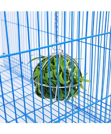 2 Pieces Rabbit Hay Feeder Rabbit Hay Ball Stainless Rabbit Grass Ball Pet Hay Rack Bowl Accessories for Guinea Pig Small Animal Pet - Buy Online on GoSupps.com
