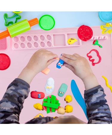 Silicone Painting Mat Kit | Apron, Oversleeve, Brushes | Craft Mats for Kids | 20x16 Inches | Resin Mat | DIY Projects | Pink - Buy Online on GoSupps.com