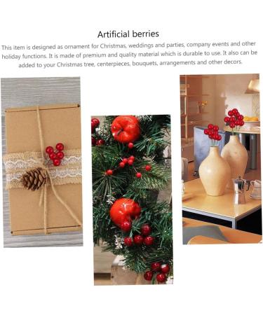 Zerodeko 1440 Pcs Diy Foam Red Fruit Decor Photo Props Fake Artificial Fruit Berry Picks Red Berry Stems Red Berries Artificial Berries Simulation Berries Garland Craft Fruit Wreath Redx10pcs 2x2x2cmx10pcs - Buy Online on GoSupps.com