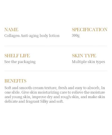 Bone Collagen Anti-Wrinkle Body Lotion | Moisturizing & Refreshing | 10.5oz (300g) - Autumn & Winter Hydration - Buy Online on GoSupps.com