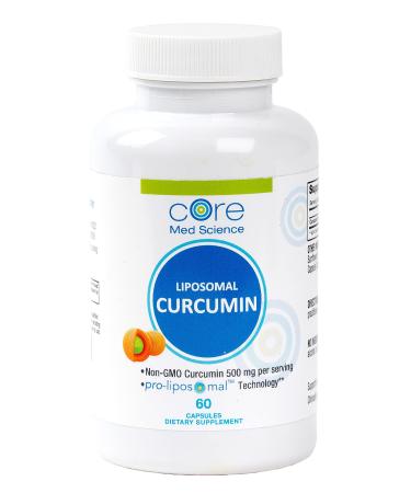 Core Med Science Liposomal Curcumin 500mg - 60 Capsules - High Absorption Curcumin Supplement - Made in USA