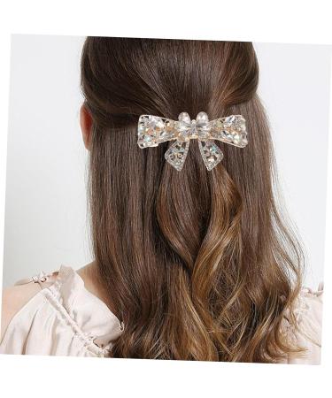 hair jewelry clips girls hair accessories hair clasp women hair accessories rhinestone hair accessory hair accessories for girls hair clip hairpin women's white crystal alloy - Buy Online on GoSupps.com