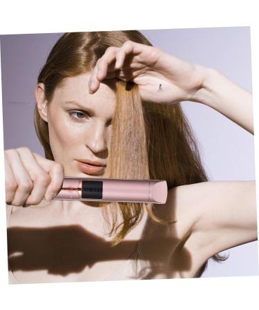 OHPHCALL 2pcs Curling Iron Pro Tools Portable Hair Straightener Travel Hair Straightener Golden Abs 21X4X3.5CMx2pcs Rose Goldx2pcs - Buy Online on GoSupps.com