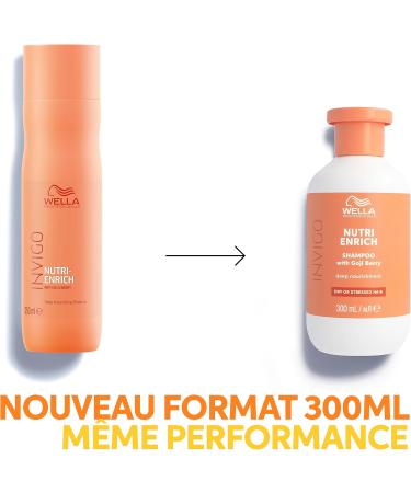 Wella Professionals Invigo Nutri Enrich Nourishing and Hydrating Shampoo for Dry and Damaged Hair - With Oleic Acid and Goji Berries (300ml) - Buy Online on GoSupps.com