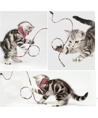 Molain Cat Bar Rainbow Toy - 5 Interactive Rainbow Wands for Kittens & Cats Training (30cm Leopard Pattern) - Engage Your Feline Friend! - Buy Online on GoSupps.com