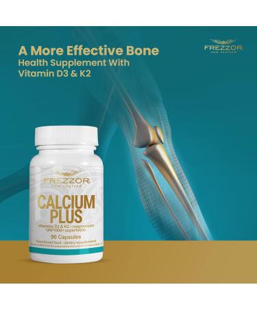 FREZZOR Calcium Plus | UAF1000+ Super Antioxidant | Bone Health & Density Support | Healthy Body Weight | Essential Minerals | NZ Made | 180 caps - Buy Online on GoSupps.com