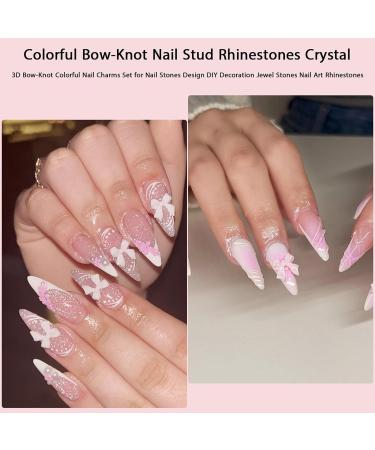 Nayyana Colorful 3D Loop Nodel Plug Stones - Nail Art DIY Jewelry Decoration & Trailer Set - Buy Online on GoSupps.com