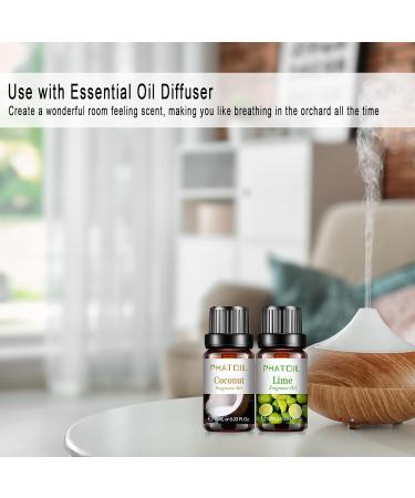 PHATOIL 10x10ML Fruity Essential Oils Set with Nice Box Premium Quality Scented Oil Fragrance Oil for Diffuser DIY Soap Candle Making - Buy Online on GoSupps.com