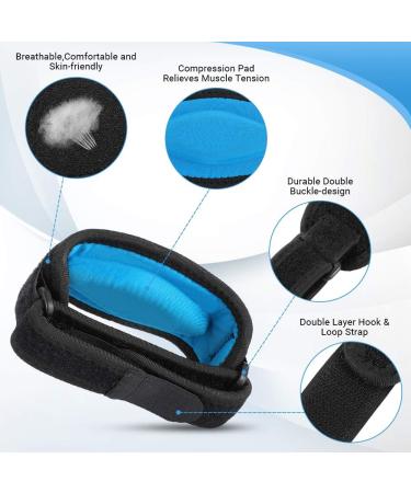 Elbow Brace for Tennis & Golf - Pain Relief Strap for Bursitis | Adjustable Comfort for Left & Right Arm - Buy Online on GoSupps.com