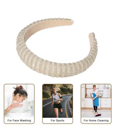 Shop Elegant Crystal Frontal Ligament Hair Bands - Pearl & Imitation Diamond Hair Accessories for Women & Girls | Perfect for Parties & Weddings - Buy Online on GoSupps.com