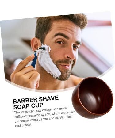 Premium Razor Cleaning Bowl | Wooden Soap Cup for Shaving | Foam Shell with Lid | Perfect for Men s Grooming - Buy Online on GoSupps.com