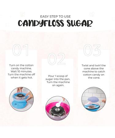 Baking Beauty and Beyond Premium Purple Rain Flavored Cotton Candy Floss Sugar 800g - Natural Ingredients for Every Occasion - Buy Online on GoSupps.com