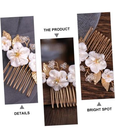 Didiseaon 1pc Flower Comb Bride Headdress Floral Hair Comb Bride Hair Accessory Bride Hair Comb Wedding Hair Comb Hair Combs Flower Insert Comb Wedding Hair Accessory Rhinestone Hair Comb - Buy Online on GoSupps.com