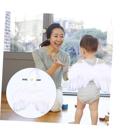 USHOBE 2pcs Baby Photo Props Set - Princess Headband & Wings Infant Clothing for Newborn Girl Photoshoots - Buy Online on GoSupps.com