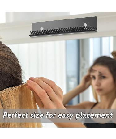 Hair Extension Holder Acrylic Lightweight Hair Extension Display Braiding Hair Rack for Home Shops Wig Storage (Black) - Buy Online on GoSupps.com