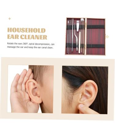 FOMIYES 1set Wear-Resistant Ear Wax Tools Convenient and Portable Ear Cleaner Kit for Deep Cleaning and Massage - Buy Online on GoSupps.com