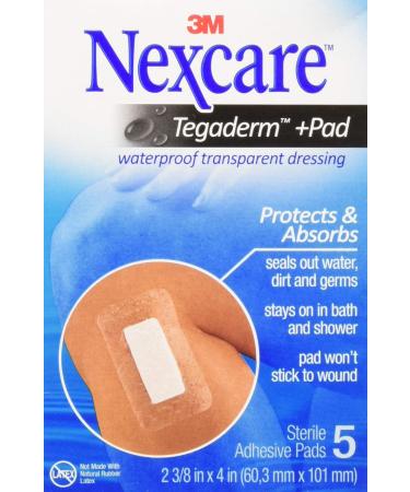 NEXCARE ABSOLUTE WATR ADH PADS 5