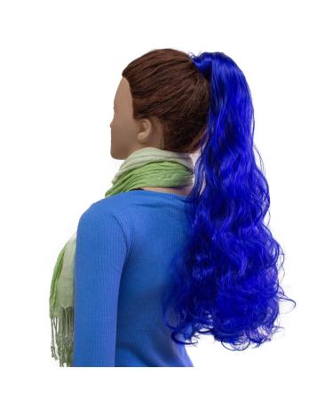 hair2heart Extensions Ponytail Extensions Braid Wavy - blue 60cm 100g #105 Blue 60cm