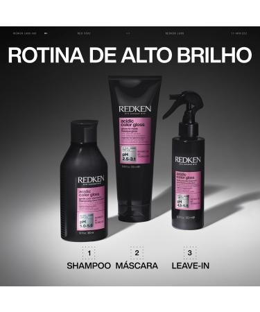 REDKEN - Masque Gloss Brillance Miroir - Cheveux Color s & Non-Color s - Prolonge & Sublime la Couleur - Formule au pH Acide - Acidic Color Gloss - 250ml Redken Acidic Color Gloss Masque Gloss 250ml - Buy Online on GoSupps.com